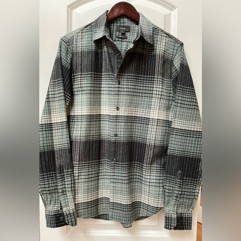 Vince Salton Plaid Flannel Button Down